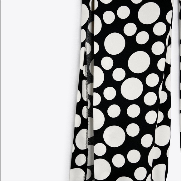 NWT - Zara Studio Limited Edition Black and White Polka Dot Jumpsuit - Picture 5 of 11
